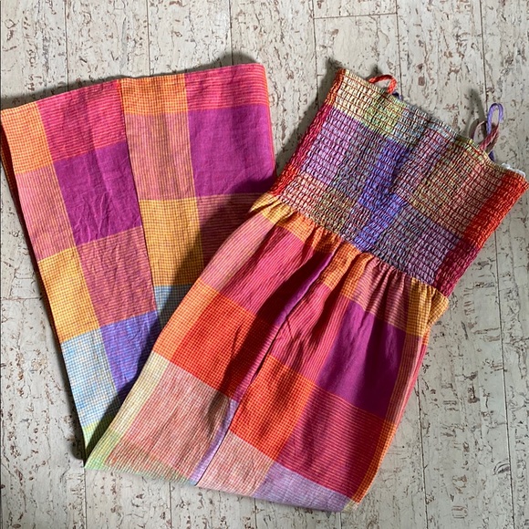 Anthropologie Multicolor Plaid Jumpsuit - Picture 5 of 5